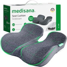 Seat Cushion - SC 100 Cushions for Office Chairs, Car Seat, Large, Grey