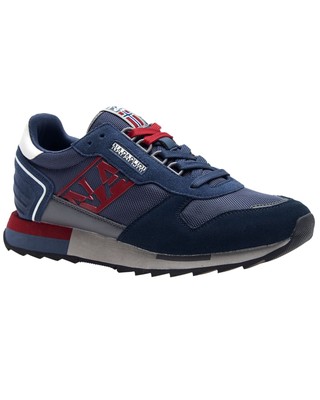 Shoes Napapijri  Trainers Man Leather Blue