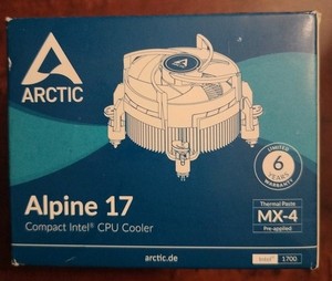 Artic Alpine 17 CPU Fan/Heatsink Cooling Solution