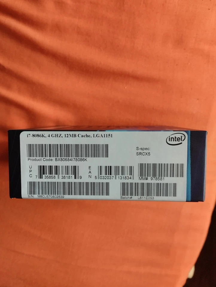 CPU Intel i7-8086k Boxed Sealed Limited edition Socket LGA 1151 5.0Ghz - Bild 4 von 4