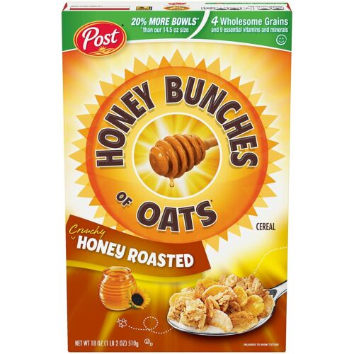 Racimos de avena con almendras y miel crujiente tostada cereal para desayuno ✅ - Imagen 4 de 4