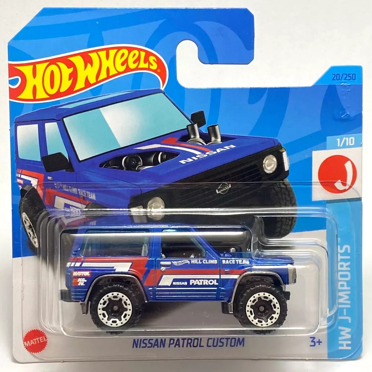 Nissan Patrol Custom Y60 Blue Hot Wheels J Imports 2023 20 Short