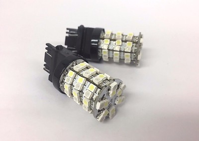 Qty/2 Kaizen 3157-60L-W/A Color 60-SMD LED Switchback Driving/Turn Signal Light