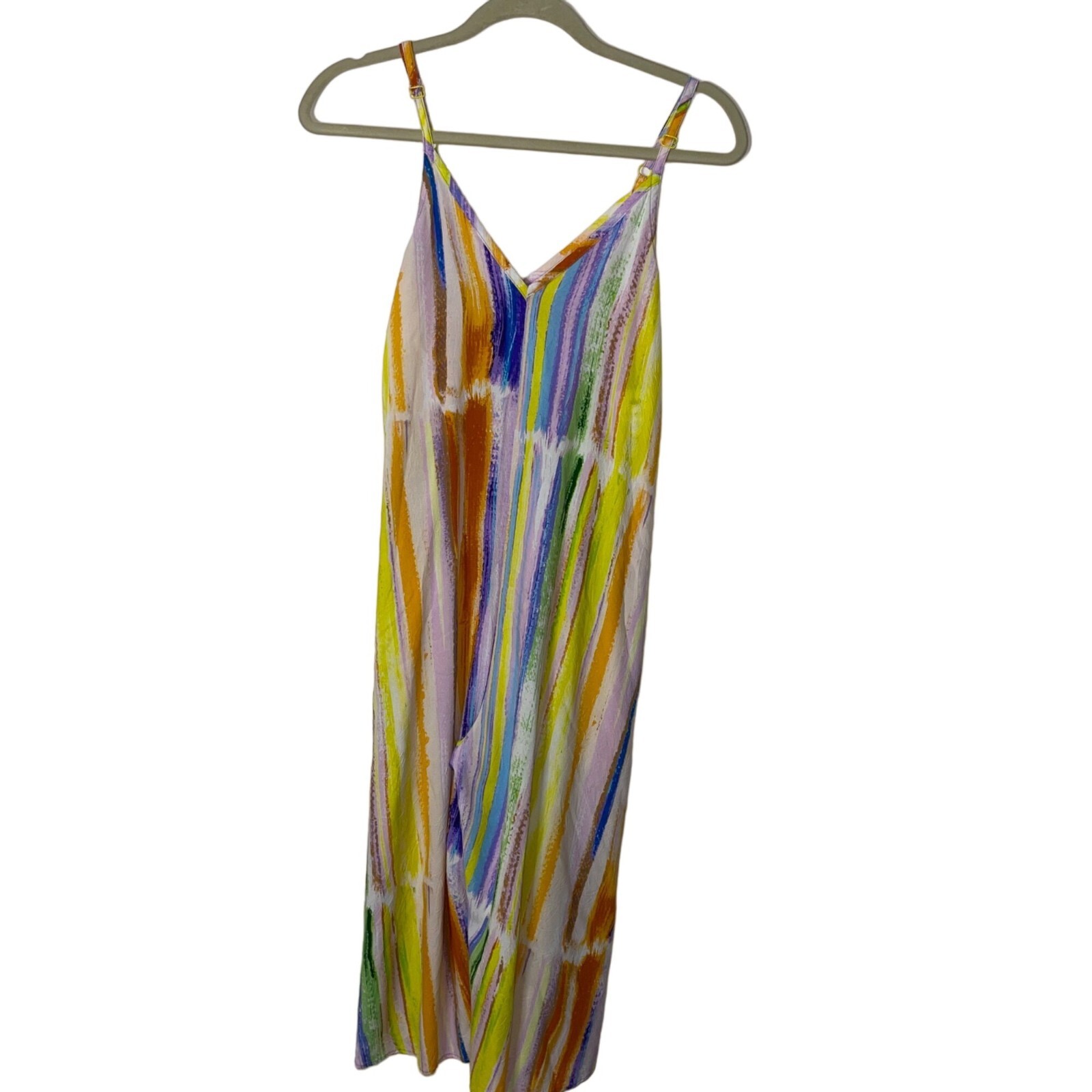 Jams World Jumpsuit Size XS Multicolor Skyline Pattern Pure Rayon Easy