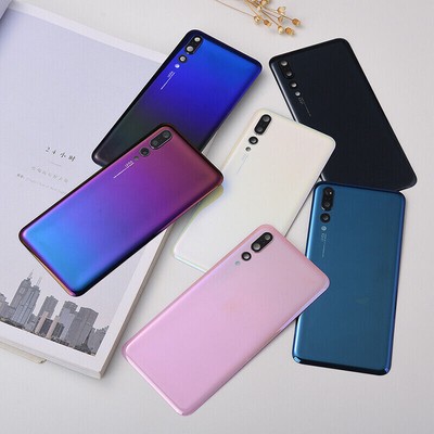 New For Huawei P20 / P30 Pro Rear Housing Door Glass Battery Cover + Camera Lens