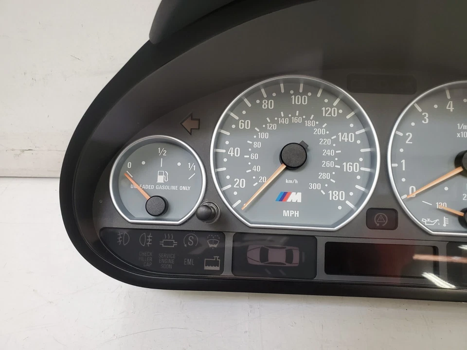 ✅ 01-06 OEM BMW E46 M3 cuadro de instrumentos medidor velocímetro MPH SMG Foto 3 de 4