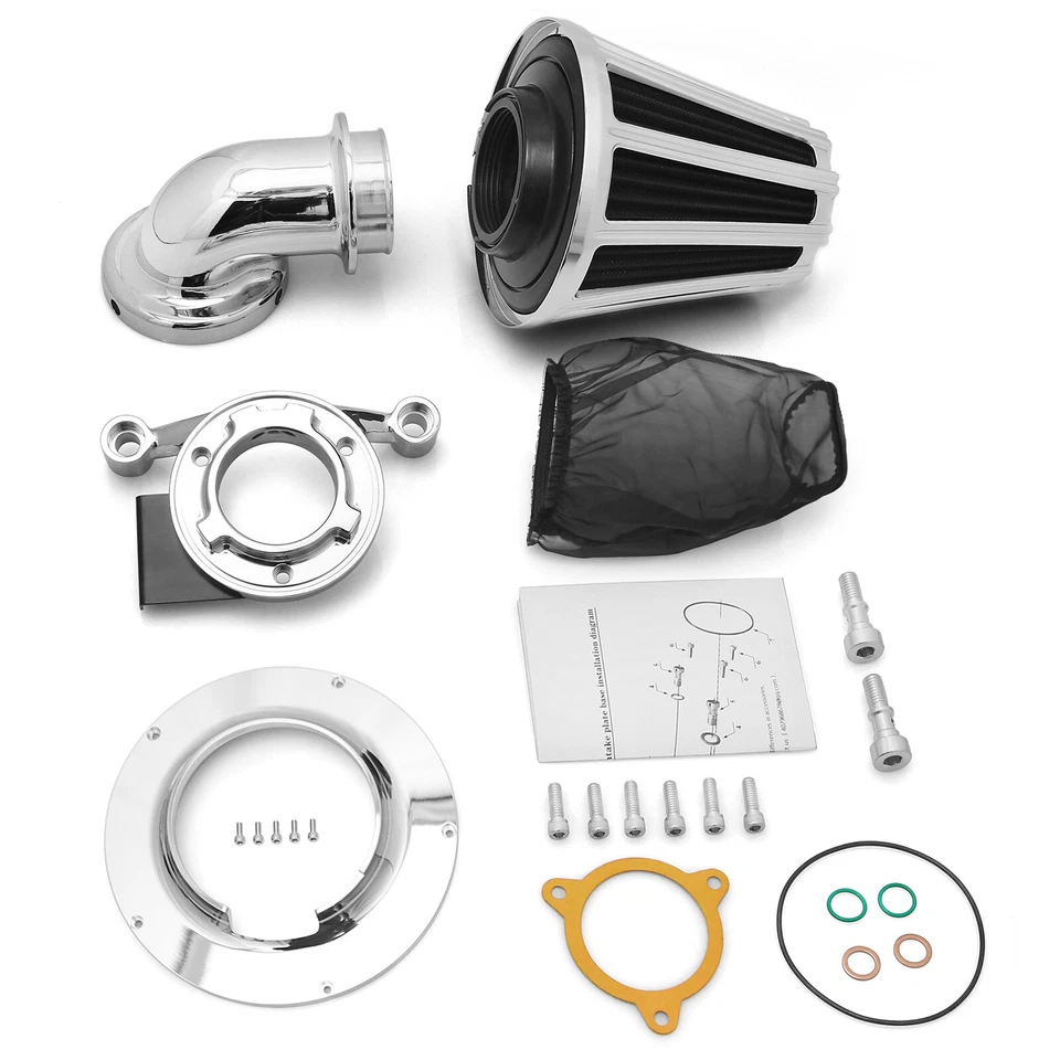 For harley Cone Air cleaner intake Touring road Electra Glide08-16 Softail 16-17 Foto 3 de 4