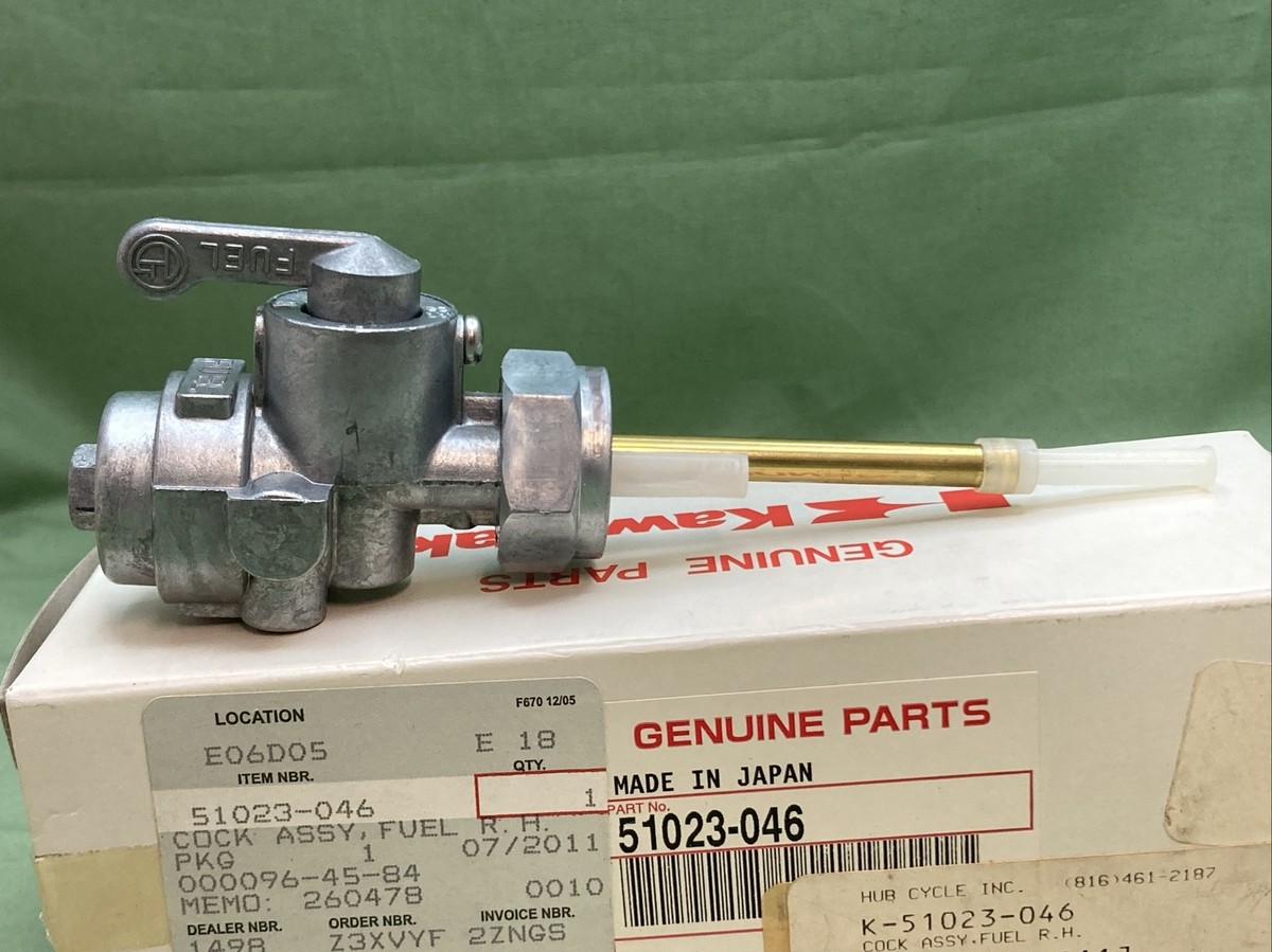 NEW GENUINE KAWASAKI 51023-046 COCK ASSY,FUEL R.H. | eBay