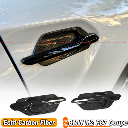 Für BMW M2 F87 Coupe Carbon Dekore Kotflügel Lufteinlässe Kiemen Fender Trim  - Picture 1 of 13