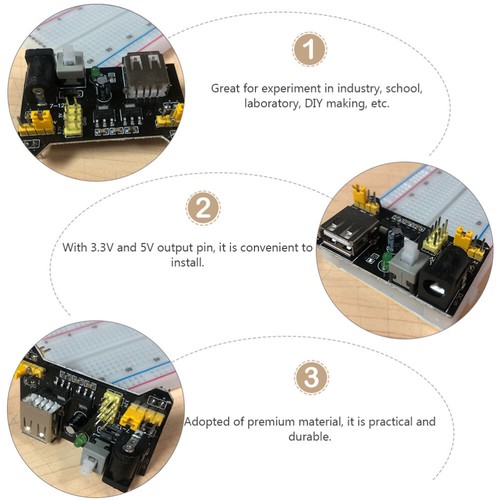 6 PCS Leistungsmodul Steckbrett-Leistungsmodul DC 6,5-12 V Steckbrett-Netzteil - Bild 11 von 12