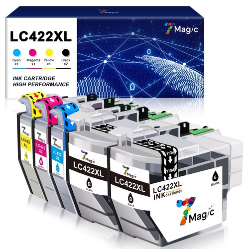 XXL Cartridges for Brother LC-422XL MFC J5740DW 5340DW 6540DW 5345DW 6590DW 6940DW - Picture 1 of 13