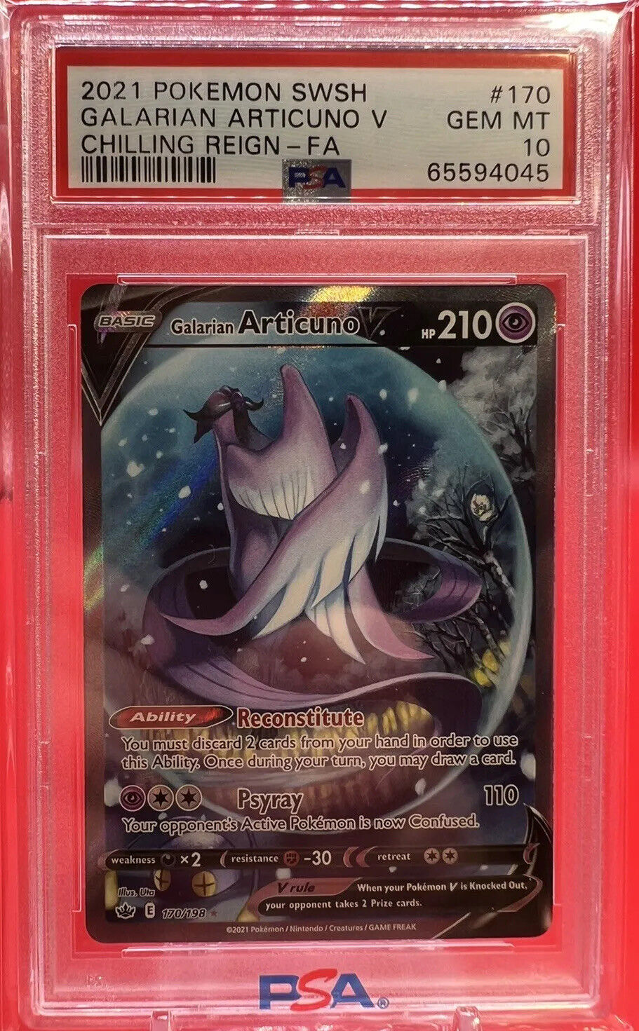 Galarian Articuno V CRE 170