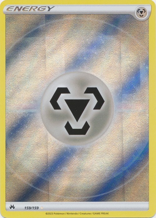 Metal Energy (Texture Full Art) 159/159 Ultra Rare Crown Zenith Pokemon TCG
