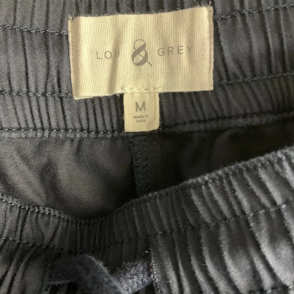 Pantalones Cortos Utilitarios Lou & Gris Azul Marino Cintura Elástica Cordón Talla Mediana Foto 2 de 4