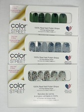 Color Street Bundle Lot 3 Full Sets HOLIDAY THEME Assorted Nail Strips NIP