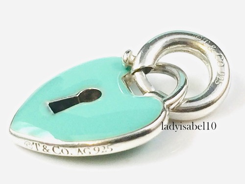 Tiffany \u0026 Co Enamel Lg Keyhole Heart 