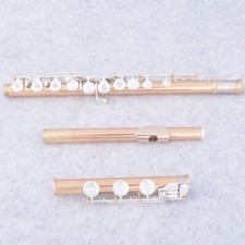 Flute 17-hole C key flute white copper silver-plated gold professional