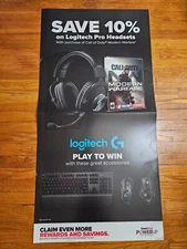 Call of Duty Logitech Gamestop Promo Store Display Wall Poster 24" X 48"