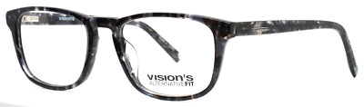 VISION'S ALTERNATIVE FIT AFV266 C01 Black Tortoise Unisex Eyeglasses 52-29-145
