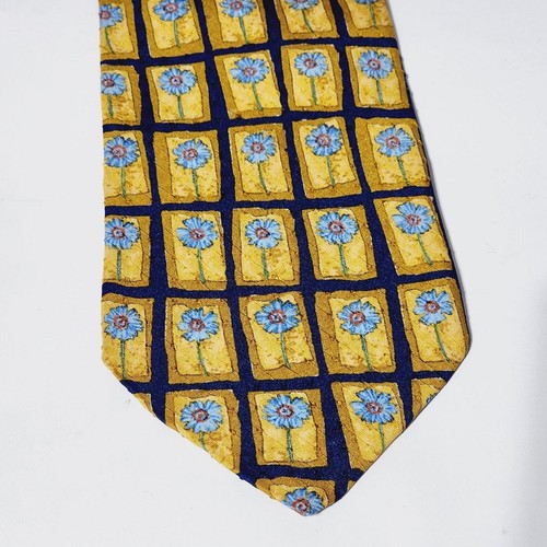 Lot of 3 Ermenegildo Zegna Silk Designer Tie Floral Pattern Flowers - Picture 4 of 5