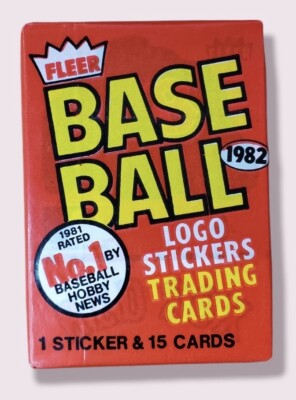 1982 Fleer Baseball Factory Sealed Wax Pack From BBCE Box, Cal Ripken Jr. Rookie