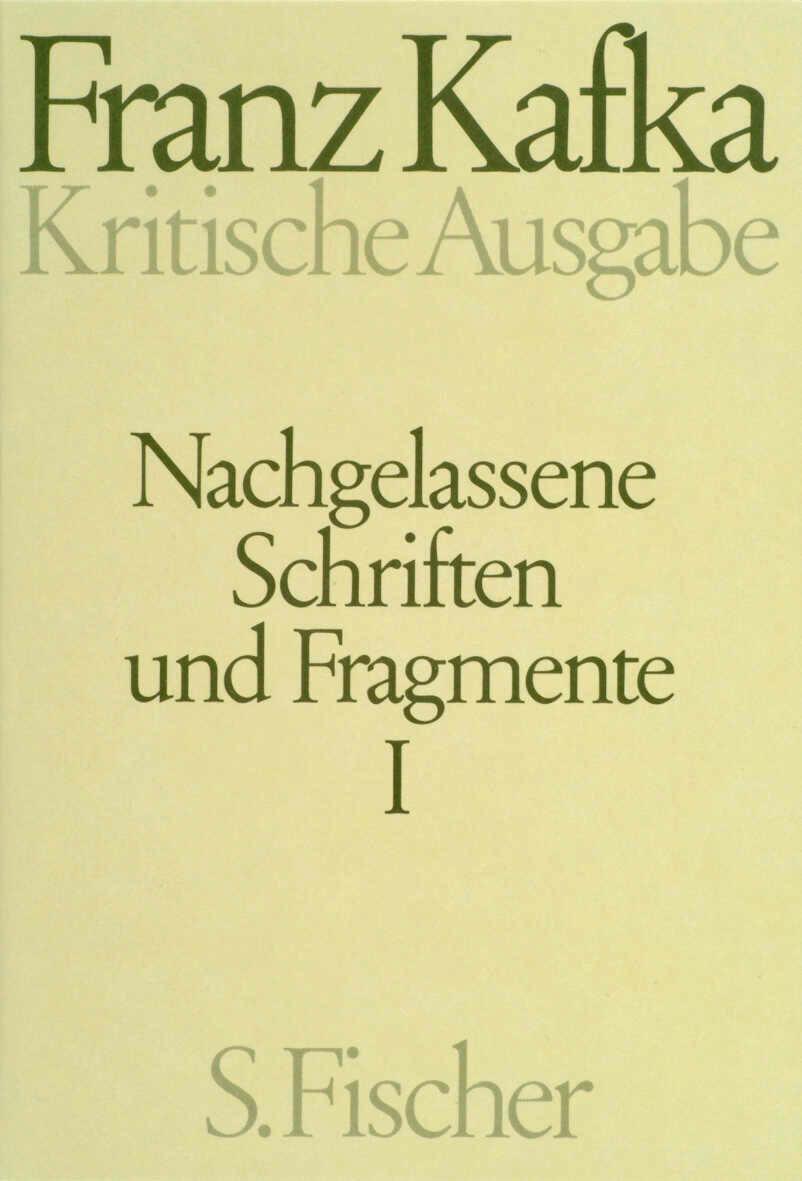 Thumbnail - Nachgelassene Schriften Und Fragmente I. Kritische Ausgabe | Franz
