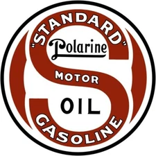 Standard Gasoline, Polarine Motor Oil NEW Sign 40" Dia. Round USA STEEL XXL Size