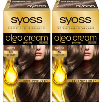 Scios Oleo Premium Gray Cover Hair Dye, 3N Royal Brown, 2EA