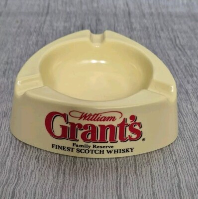 Werbeaschenbecher WILLIAM GRANT S SCOTCH WHISKY Vintage Kunststoff