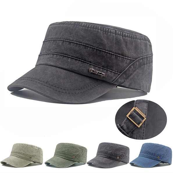 APL Vassoio piatto uomo cappello militare piatto Sunhat cappuccio massiccio lavato?