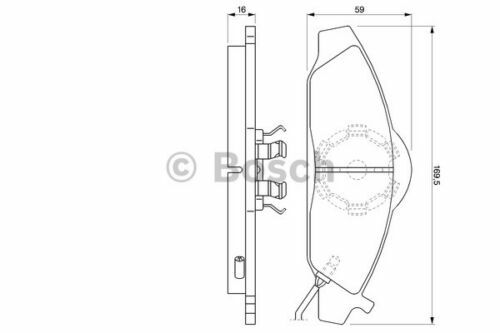 Plaquettes de frein BOSCH 0 986 424 551 idéales pour les trajets quotidiens en ville