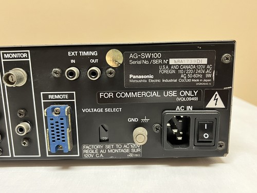 Panasonic AG-SW100 Audio Video Production Switching Distribution Unit - WORKS! - Picture 8 of 8