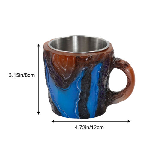 Resin Like Crystal Mineral Coffee Mug Colorful Crystal Mug For Home Office Gift - Picture 4 of 12
