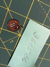 VINTAGE Gold Tone ENAMEL APOLLO 16 NASA KEY FOB CHARM PENDANT