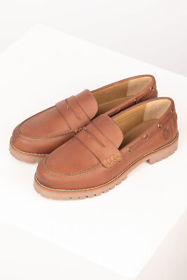 Damen Chunky Leder Loafer Damen Halbschuhe Country Reitschuhe Rydale