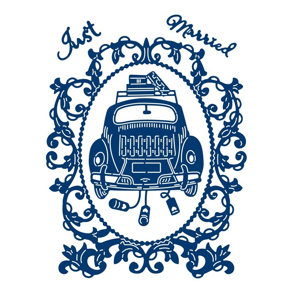 Tattered Lace JUST MARRIED Craft Cutting Die Set - 441178 - FREE UK P&P