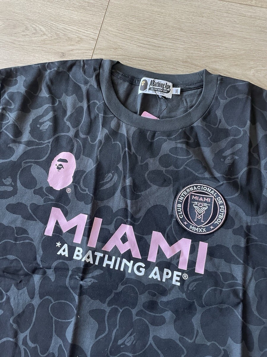 A Bathing Ape BAPE x Inter Miami CF Black Camo Tee Multiple A Bathing Ape BAPE x Inter Miami CF Black Camo Tee Multiple