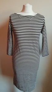 h and m striped dress