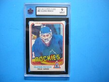 1981/82 O-PEE-CHEE NHL HOCKEY CARD #80 GLENN RESCH KSA 9 MINT SHARP+ 81/82 OPC