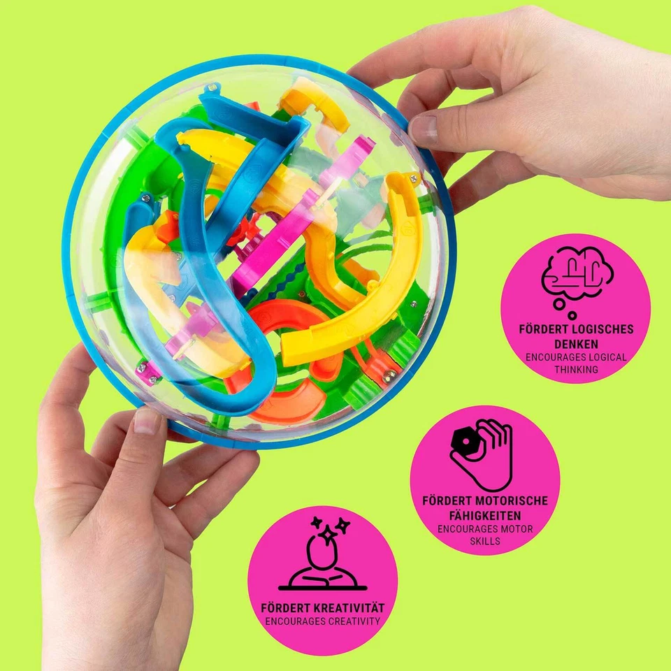 3D Kugellabyrinth Kugelspiel Kugel-Labyrinth Magic Puzzle Geschicklichkeitsspiel - Bild 2 von 4