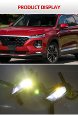 2x Led Fog Light Bulb Lamp Driving Lamp For Hyundai Santa Fe 2019 2020