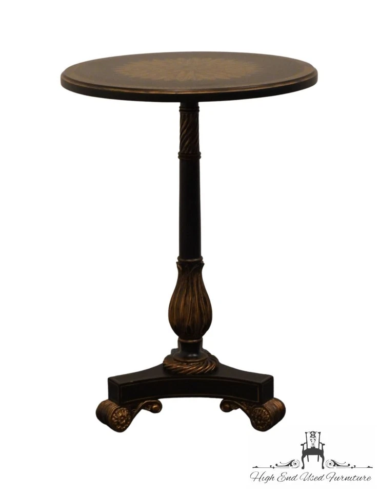 MAITLAND SMITH Handmade Contemporary Modern 21" Round Accent End / Lamp Table... - Image 2 of 4