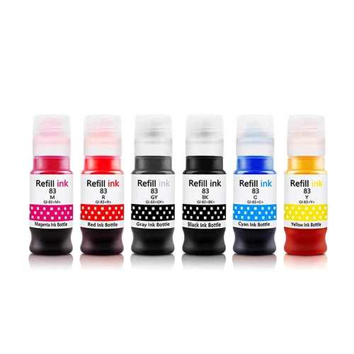6 color 70ML Gi-83 Water Based Refill Dye Ink For Canon PIXMA G610 G510 G620