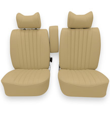 Sitzbezüge Bezüge für die Vordersitze für Mercedes Benz SL R107 beige ab 1985.