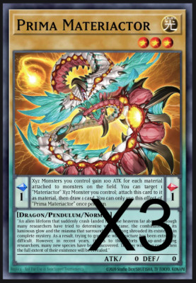 3x Prima Materiactor ALIN-EN021 1ST NM YUGIOH Alliance Insight
