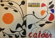 REVUE DERRIERE LE MIROIR N.69-70/CALDER/1954/MAEGHT/3 LITHOS ORIG COUL Dble Page