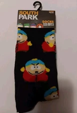 South Park Cartman Black Character Crew Socks 1 pair Mens Size 6-12