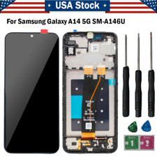For Samsung Galaxy A14 5G SM-A146U/U1 LCD Display Touch Screen Digitizer Frame