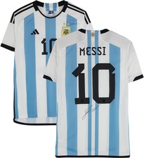 Lionel Messi Argentina National Team Signed 2022-23 Home Jersey