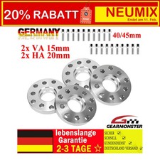 Spurverbreiterung Ø57,1 für VW Audi VA 30mm HA 40mm 5x112/100mm + Radschrauben